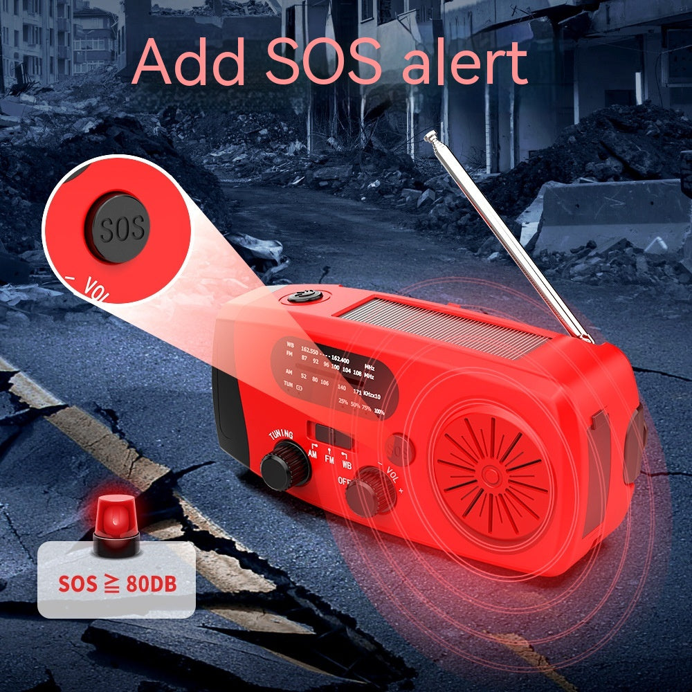 Wind-up emergency radio